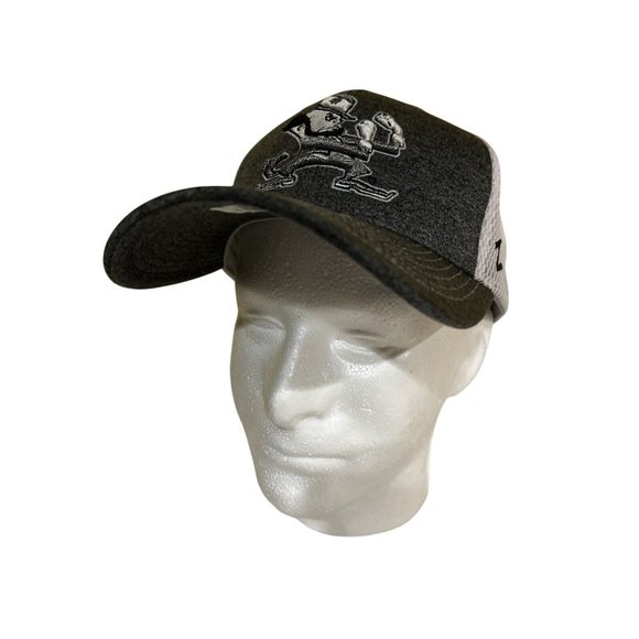 Zephyr NCAA Notre Dame Fighting Irish “Mist” Curved Bill Stretch Fit Hat New L - Picture 10 of 13